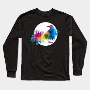 Tie-Dye Dream Spirit Raven Long Sleeve T-Shirt